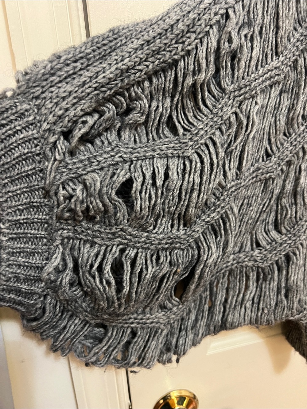 Gray Crochet top - Picture 3 of 8